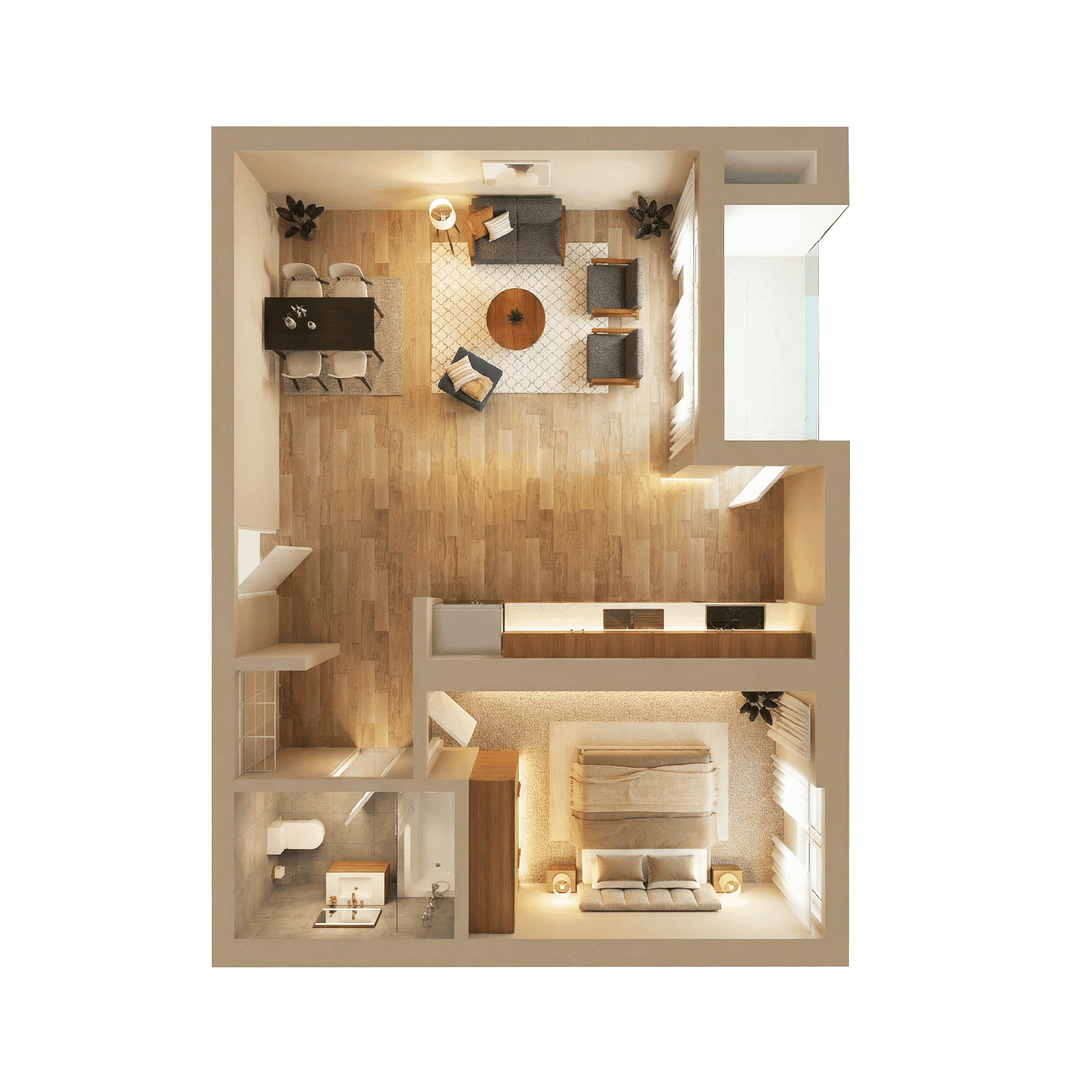 Plan apartament C2-104