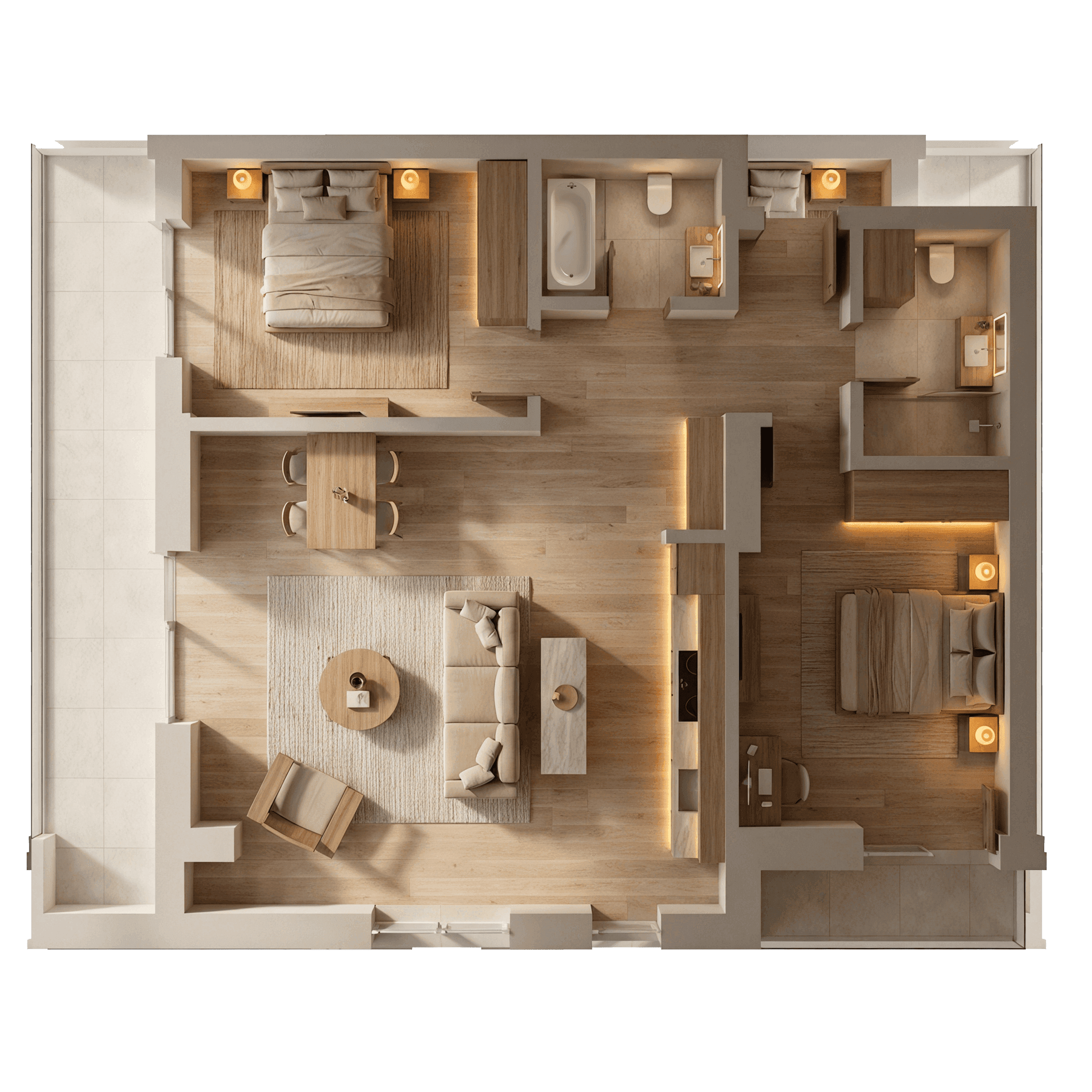 Plan apartament C2-102