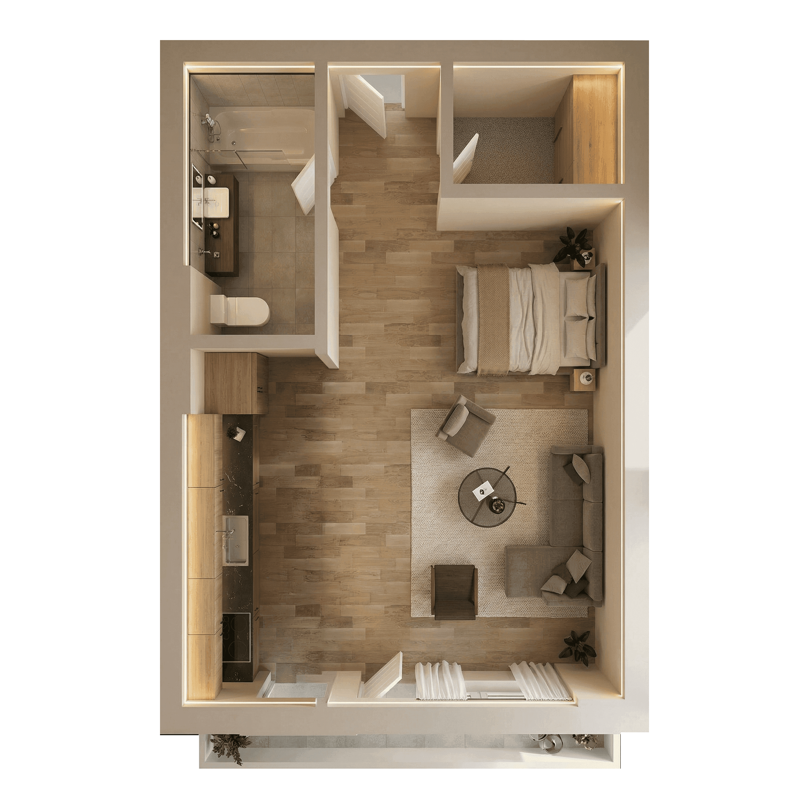 Plan apartament C1-105