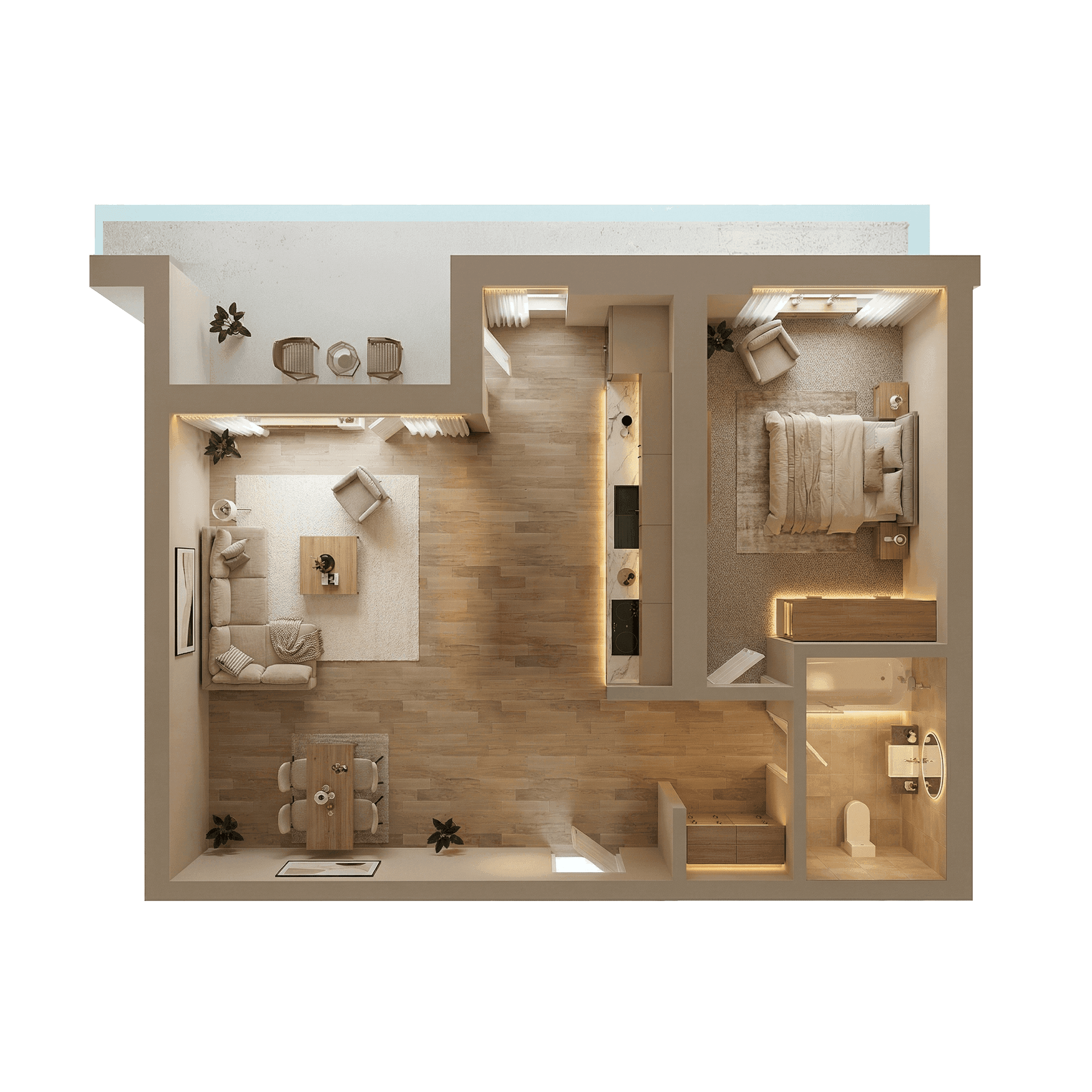 Plan apartament C2-101