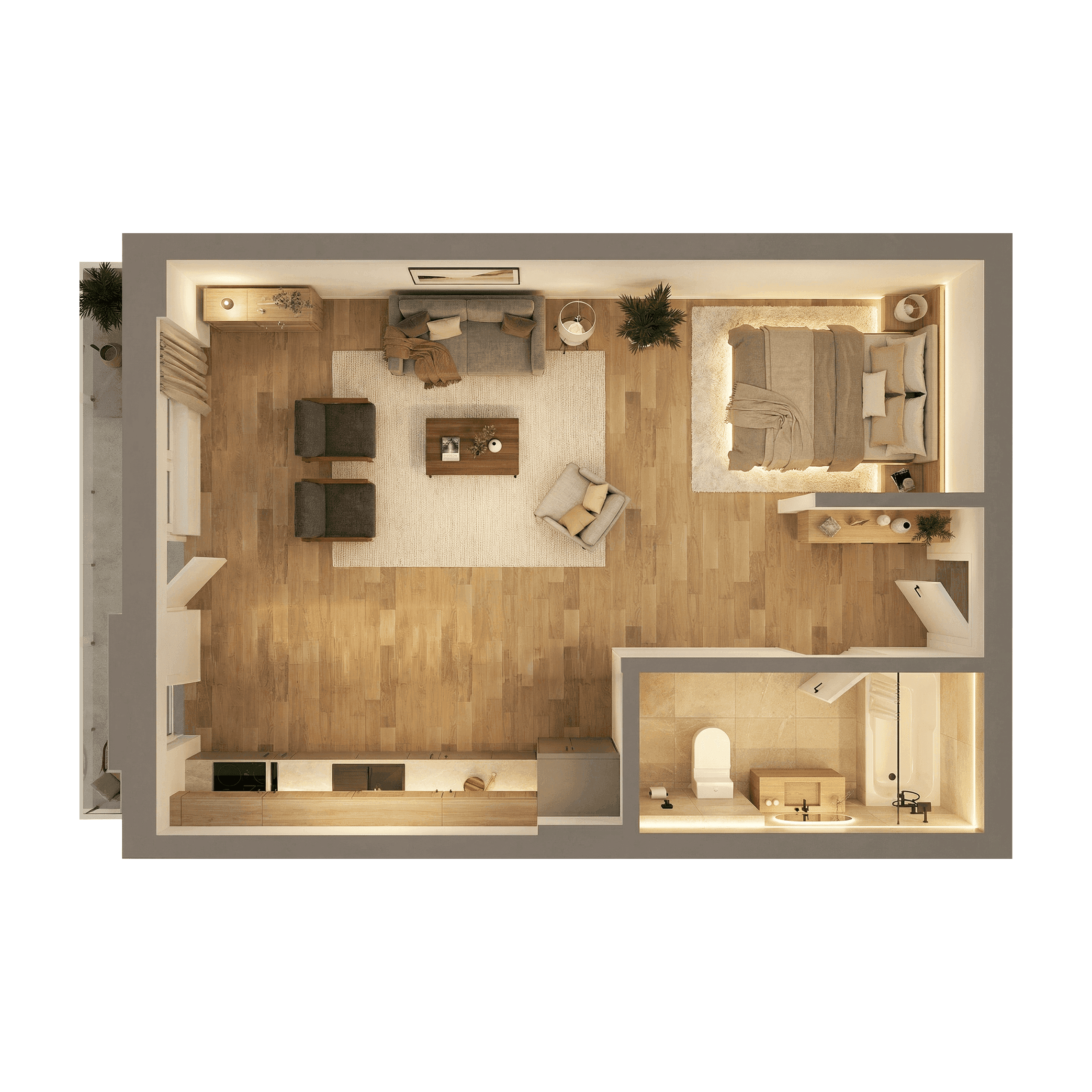Plan apartament C1-106