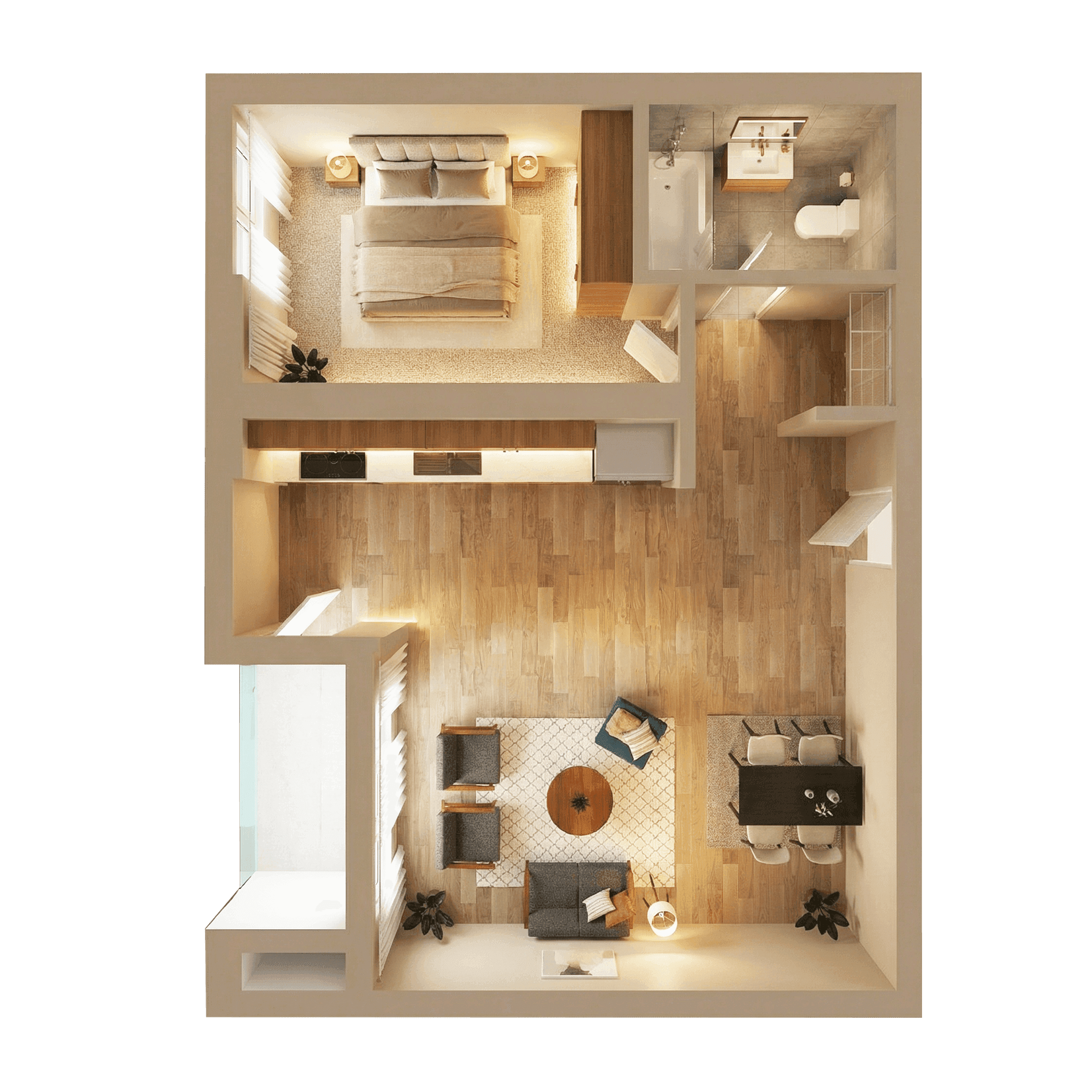 Plan apartament C2-104