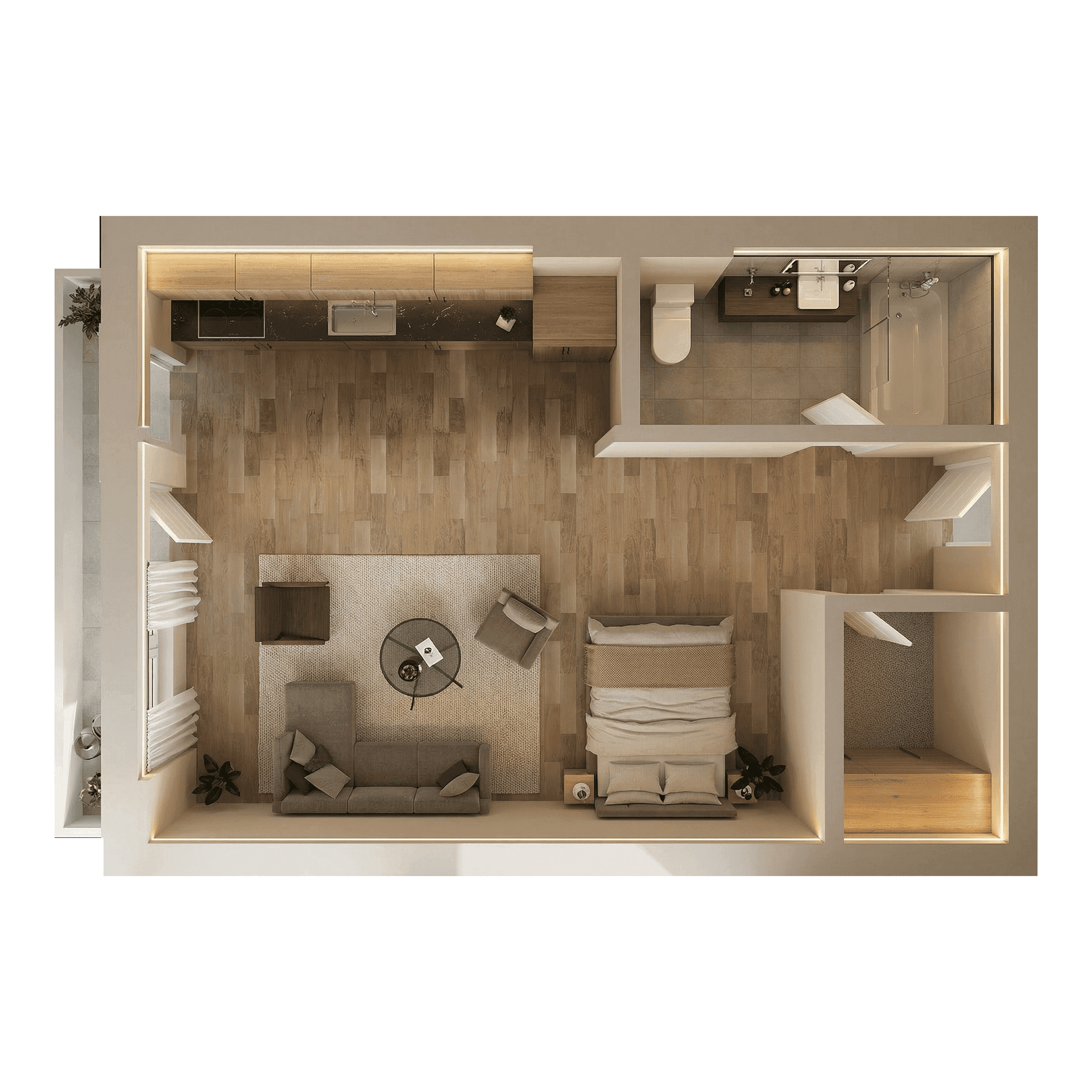 Plan apartament C1-105