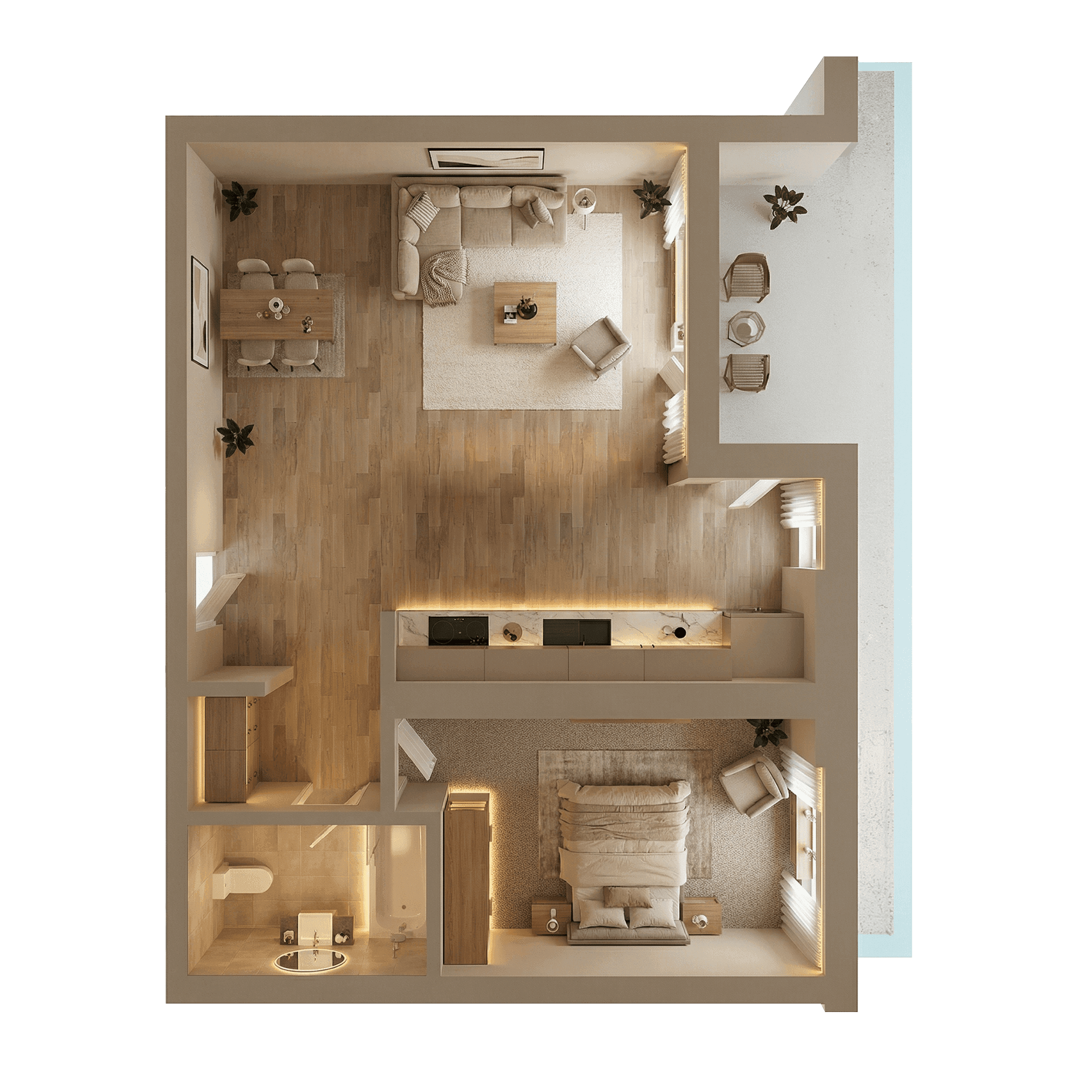 Plan apartament C2-101